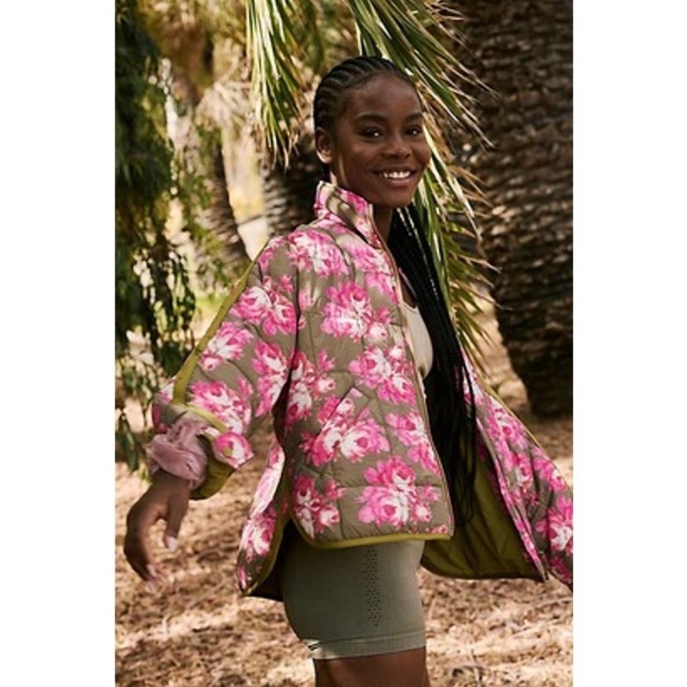 NWT Free People Movement Printed Pippa Packable Puffer Jacket XS